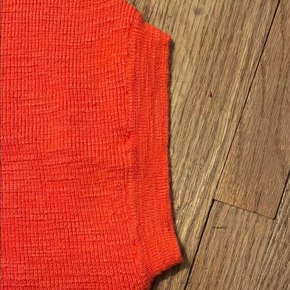 Kaily K Vibrant Orange Crew Neck Sweater Tee - Picture 5 of 10